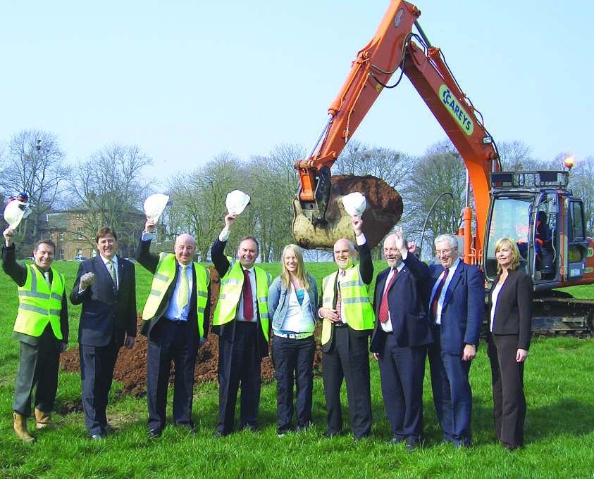 The first sod dug for Crichton Campus 2007