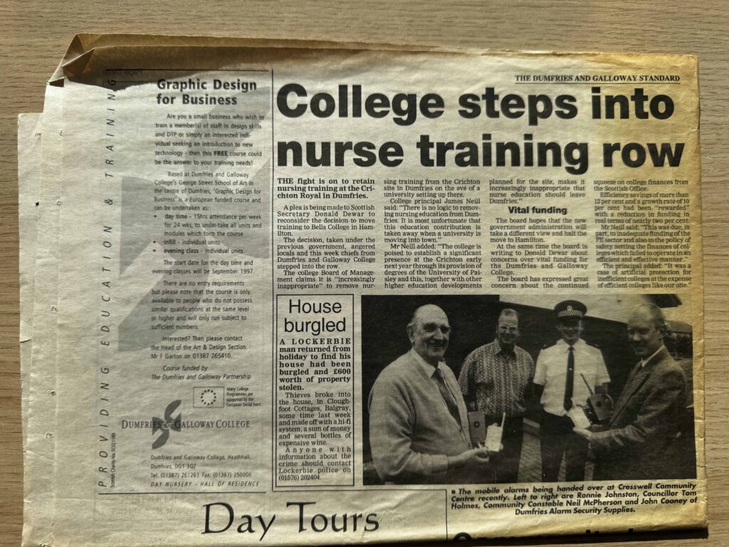 1997 Nurse Training Row