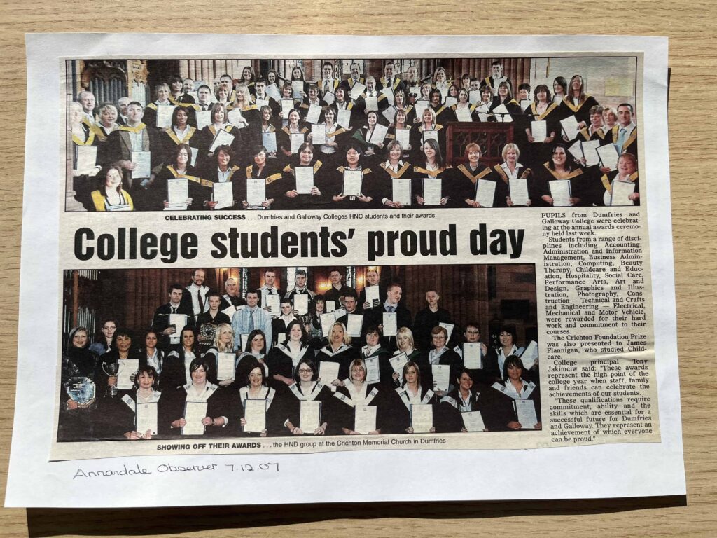 2007 - college graduation