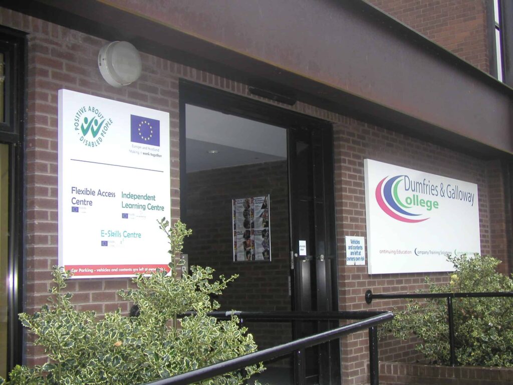 Heathhall Campus Building Entrance