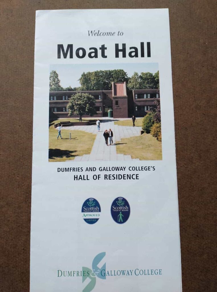 Leaflet for Moat Hall - Dumfries and Galloway College Halls of Residence