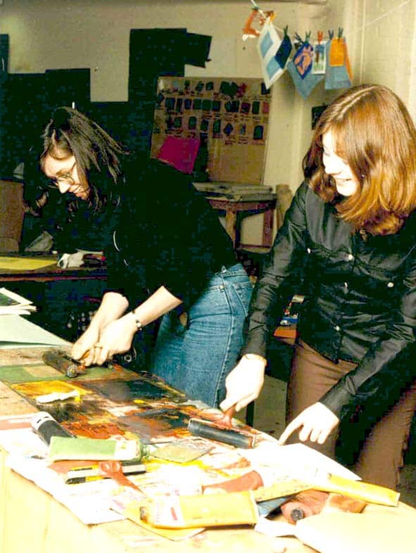 Textile Printing Students